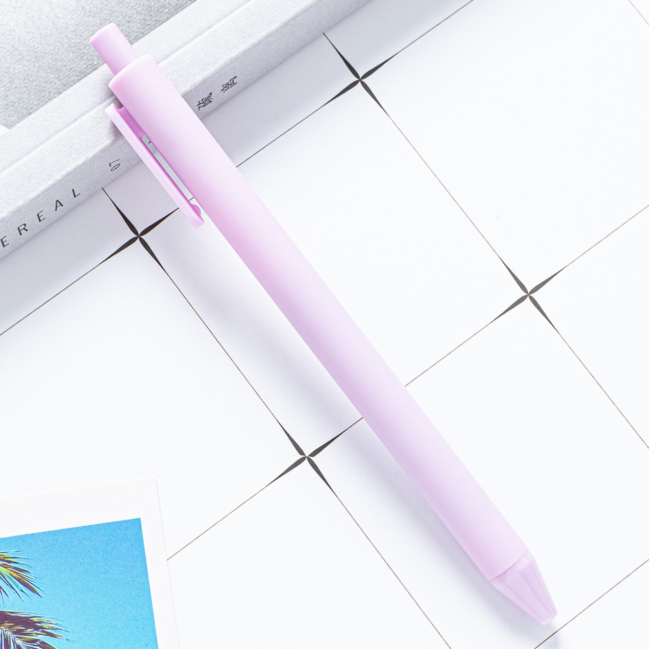 Whoelsale Candy Color Press Plastic Pen Gift Office Tools Teacher Gift